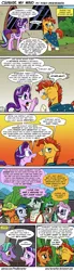 Size: 1200x4356 | Tagged: safe, artist:pony-berserker, derpibooru import, cracked wheat, ever essence, firelight, ginger beard, minty mocha, raspberry latte, starlight glimmer, stellar flare, sunburst, oc, oc:southern comfort, pony, unicorn, the parent map, clothes, comic, dialogue, female, glasses, implied flurryburst, male, mare, obsession, one sided shipping, pb you magnificent bastard, robe, shipping, shipping denied, sire's hollow, stallion, starburst, straight, sunburst's glasses, sunburst's robe, yelling