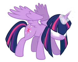 Size: 1800x1440 | Tagged: safe, artist:thecheeseburger, derpibooru import, twilight sparkle, twilight sparkle (alicorn), alicorn, pony, alternate universe, corrupted twilight sparkle, evil, female, glowing eyes, magic, mare, simple background, solo, transparent background