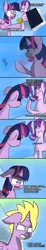 Size: 1038x5628 | Tagged: alicorn, artist:artiks, book, bookabuse, comic, derpibooru import, dialogue, dragon ball z, eea rulebook, safe, school daze, son goku, starlight glimmer, super saiyan, super saiyan princess, twilight sparkle, twilight sparkle (alicorn), water