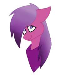 Size: 500x550 | Tagged: safe, artist:insanity-w0lf, derpibooru import, oc, unofficial characters only, pegasus, pony, bandana, bust, clothes, female, floppy ears, gradient mane, mare, simple background, solo, transparent background