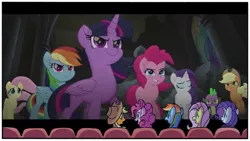 Size: 937x529 | Tagged: alicorn, applejack, artist:alphamonouryuuken, artist:tonyfleecs, derpibooru import, edit, edited screencap, exploitable meme, fluttershy, idw, meme, my little pony: the movie, mystery pony theater meme, mystery science theater 3000, pinkie pie, rainbow dash, rarity, safe, screencap, self ponidox, spike, spoiler:comic, spoiler:comic66, template, twilight sparkle, twilight sparkle (alicorn)