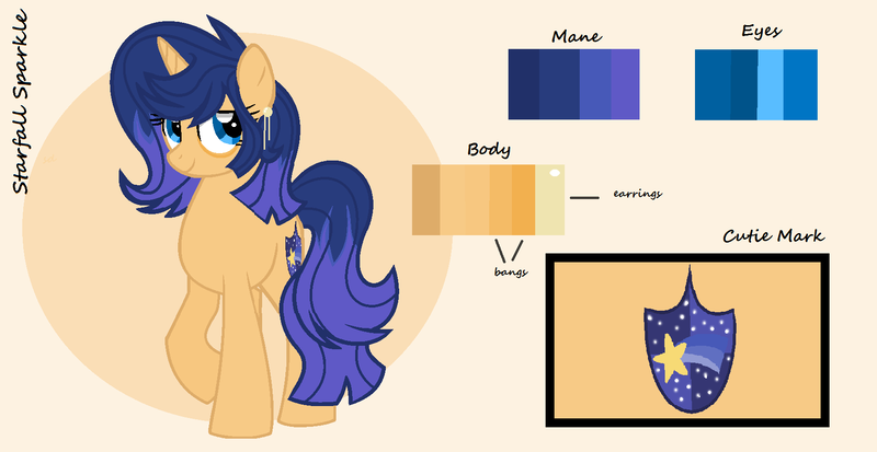 Size: 1696x876 | Tagged: safe, artist:starfalldawn, derpibooru import, oc, oc:starfall sparkle, pony, unicorn, base used, female, mare, offspring, parent:flash sentry, parent:twilight sparkle, parents:flashlight, reference sheet, solo