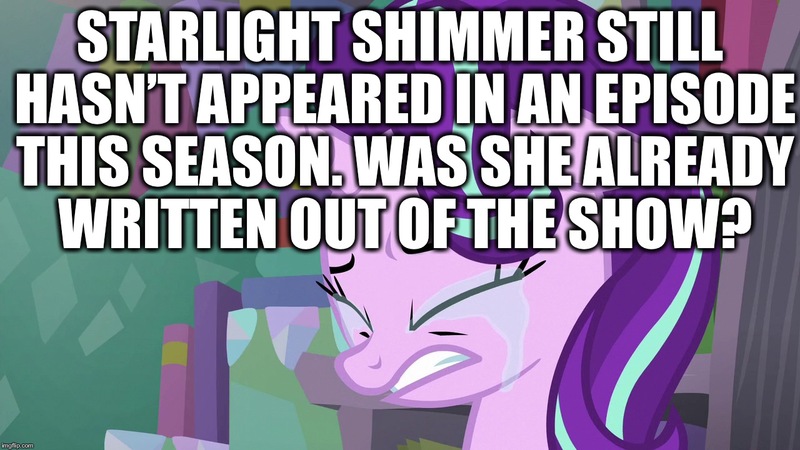 Size: 1280x720 | Tagged: blatant lies, caption, critical research failure, crying, derpibooru import, edit, edited screencap, image macro, meme, op isn't even trying anymore, safe, screencap, season 8, spoiler:s08, starlight glimmer, wrong