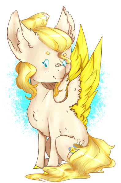 Size: 2500x3800 | Tagged: safe, artist:lastaimin, derpibooru import, oc, pony, chibi, female, high res, mare, simple background, sitting, solo, transparent background, two toned wings