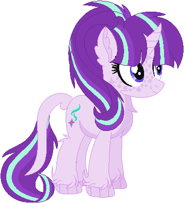 Size: 378x417 | Tagged: safe, artist:bezziie, derpibooru import, starlight glimmer, pony, unicorn, alternate design, cutie mark, female, simple background, smiling, solo, transparent background