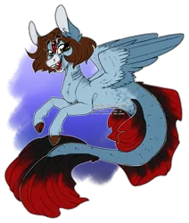 Size: 1231x1453 | Tagged: artist:wolfs42, derpibooru import, merpony, oc, oc:skky, safe, sea pony, simple background, solo, transparent background, unofficial characters only