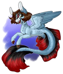 Size: 1231x1453 | Tagged: alternate version, artist:wolfs42, derpibooru import, merpony, oc, oc:skky, safe, sea pony, simple background, solo, transparent background, unofficial characters only