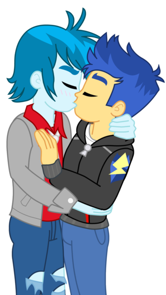 Size: 1024x1820 | Tagged: safe, artist:supermaxx92, derpibooru import, flash sentry, thunderbass, human, equestria girls, equestria girls series, gay, humanized, kissing, male, shipping, simple background, thunderflash, transparent background, vector