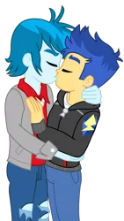 Size: 1024x1820 | Tagged: safe, artist:supermaxx92, derpibooru import, flash sentry, thunderbass, human, equestria girls, equestria girls series, gay, humanized, kissing, male, shipping, simple background, thunderflash, transparent background, vector