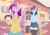 Size: 4092x2893 | Tagged: source needed, suggestive, artist:feellikeaplat, deleted from derpibooru, derpibooru import, princess cadance, shining armor, alicorn, anthro, unicorn, blushing, breasts, busty gleaming shield, cleavage, clothes, collar, cute, cutedance, female, gleamibetes, gleaming cadance, gleaming shield, half r63 shipping, image, implied transgender transformation, lesbian, mare, pet tag, plaid skirt, pleated skirt, png, rule 63, rule63betes, shining adorable, shipping, skirt, socks, stockings, store, thigh highs, vulgar, zettai ryouiki
