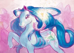 Size: 500x358 | Tagged: safe, artist:annapommes, derpibooru import, flowerburst, pony, female, g1, mare, solo, sweetheart sister ponies