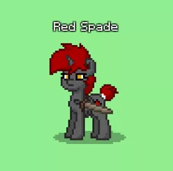 Size: 556x550 | Tagged: safe, derpibooru import, oc, oc:red spade, pony, pony town, female, mare, solo