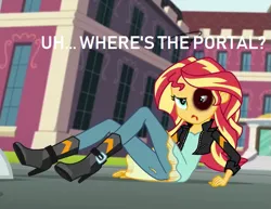 Size: 553x428 | Tagged: semi-grimdark, derpibooru import, edit, edited screencap, screencap, sunset shimmer, equestria girls, friendship games, abuse, abuse edit, background pony strikes again, black eye, downvote bait, eqg abuse edits, shimmerbuse