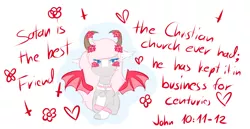 Size: 3576x1852 | Tagged: artist:pastel-pony-princess, book of john, demon, derpibooru import, flower, heart, oc, oc:minxy bearheart, safe, succubus, succupony, unofficial characters only, upside down cross