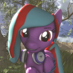 Size: 1024x1024 | Tagged: safe, artist:christian69229, derpibooru import, oc, oc:star beats, unofficial characters only, pegasus, pony, 3d, bust, looking at you, portrait, smiling, solo, source filmmaker