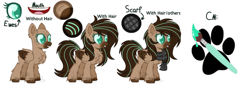 Size: 1744x632 | Tagged: safe, artist:mintoria, derpibooru import, oc, oc:mint, unofficial characters only, pegasus, pony, chest fluff, clothes, ear fluff, female, heart eyes, mare, reference sheet, scarf, simple background, solo, transparent background, two toned wings, unshorn fetlocks, wingding eyes