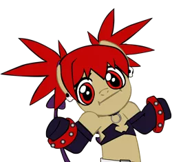 Size: 1196x1126 | Tagged: safe, derpibooru import, ponified, earth pony, pony, bracelet, crossover, disgaea, etna, jewelry, meme, shrug, shrugpony, simple background, spiked wristband, studded bracelet, transparent background, wristband