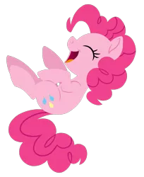Size: 2005x2461 | Tagged: safe, artist:fire-topaz, derpibooru import, pinkie pie, pony, high res, laughing, lineless, simple background, solo, transparent background