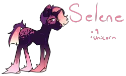 Size: 1538x926 | Tagged: safe, artist:seasaltsailor, derpibooru import, oc, oc:prince selene, unofficial characters only, unicorn, colt, ethereal mane, gradient hooves, hair over one eye, magical lesbian spawn, male, offspring, parent:princess luna, parent:tempest shadow, parents:tempestluna, simple background, solo, starry mane, transparent background, unshorn fetlocks