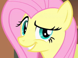 Size: 640x480 | Tagged: safe, derpibooru import, edit, screencap, fluttershy, a bird in the hoof, always works, call the cops, cropped, dreamworks face, implied hape, implied hugging, looking at you, solo, sound, sound only, vocaroo, webm