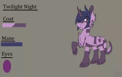 Size: 1900x1200 | Tagged: artist:moonakart13, artist:moonaknight13, derpibooru import, male, markings, oc, oc:twilight night, own species, raised hoof, reference sheet, reptile tail, safe, scales, stallion, trans boy, transgender, twilight sparkle, unshorn fetlocks