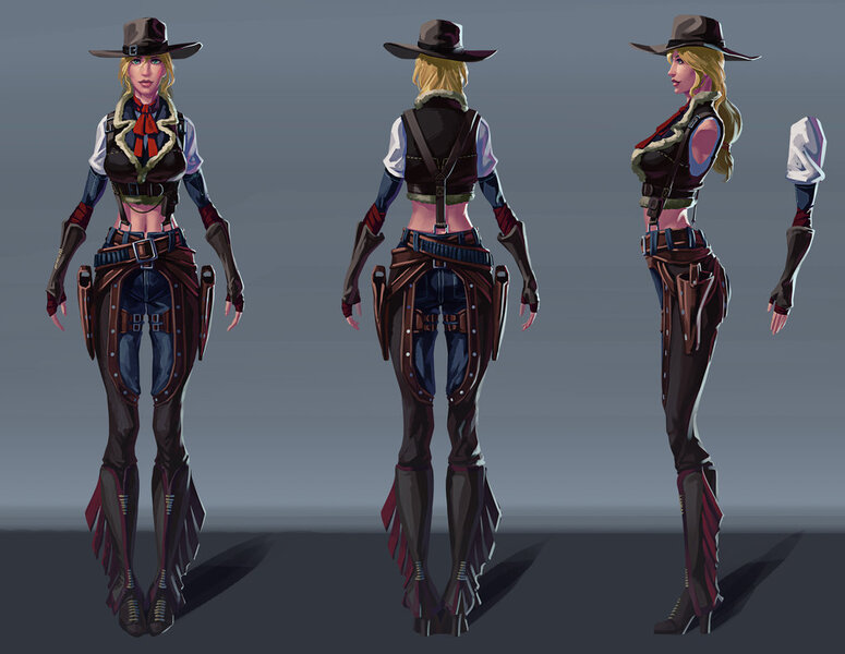 Size: 1024x793 | Tagged: applejack, artist:sunset tide, belly button, boots, call of juarez, cowboy, cowboy hat, cowgirl, derpibooru import, female, gray background, hat, high heel boots, holster, human, humanized, midriff, safe, shoes, simple background, solo, species swap