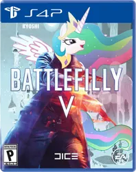 Size: 793x1000 | Tagged: artist:kyoshithebrony, battlefield, battlefield 5, cover, derpibooru import, princess celestia, safe