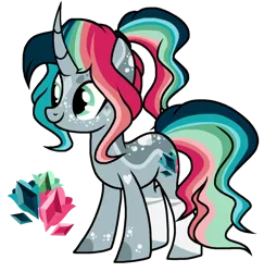 Size: 1024x1055 | Tagged: safe, artist:chococakebabe, derpibooru import, oc, pony, unicorn, curved horn, female, mare, simple background, solo, transparent background