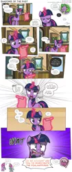 Size: 3000x7170 | Tagged: safe, artist:perfectblue97, derpibooru import, cheerilee, diamond tiara, silver spoon, spike, twilight sparkle, dragon, earth pony, pony, unicorn, comic:shadows of the past, comic, helmet, letter, magic, telekinesis