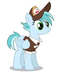 Size: 3984x4960 | Tagged: safe, artist:dragonchaser123, derpibooru import, rainy day, pegasus, pony, the break up breakdown, absurd resolution, background pony, clothes, female, hat, mailmare, mailmare hat, mare, simple background, smiling, solo, transparent background, uniform, vector