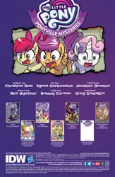 Size: 724x1113 | Tagged: apple bloom, artist:agnesgarbowska, cutie mark crusaders, derpibooru import, idw, ponyville mysteries, preview, safe, scootaloo, spoiler:comic, spoiler:comicponyvillemysteries1, sweetie belle