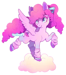 Size: 490x556 | Tagged: safe, artist:tsurime, derpibooru import, oc, unofficial characters only, pegasus, pony, cloud, leg warmers, simple background, solo, transparent background