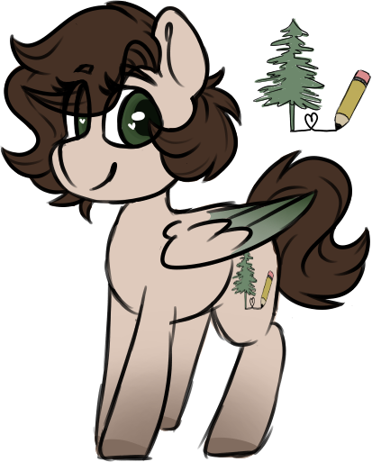 Size: 413x513 | Tagged: safe, artist:ivybrush, derpibooru import, oc, oc:pacific pine, unofficial characters only, pegasus, pony, female, heart eyes, simple background, solo, transparent background, wingding eyes