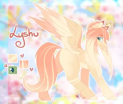 Size: 2147x1831 | Tagged: safe, artist:mauuwde, derpibooru import, oc, oc:lyshuu, pegasus, pony, female, mare, reference sheet, solo