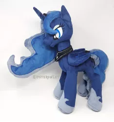 Size: 1405x1500 | Tagged: safe, artist:hipsterowlet, derpibooru import, princess luna, pony, irl, photo, plushie, solo