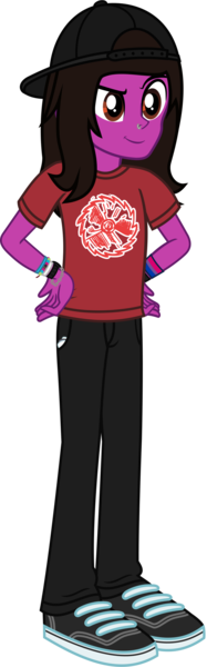 Size: 873x2796 | Tagged: safe, artist:lightningbolt, derpibooru import, equestria girls, .svg available, backwards ballcap, baseball cap, bracelet, cap, chains, clothes, dreamworks face, equestria girls-ified, guitar pick, hair over one eye, hand on hip, hat, jeans, jewelry, male, nose piercing, pants, pierce the veil, piercing, shoes, simple background, smug, sneakers, solo, svg, transparent background, vector, vic fuentes, watch, wristband