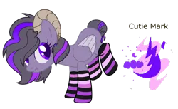 Size: 1024x628 | Tagged: safe, artist:crystalponyart7669, derpibooru import, oc, oc:zapping dream, pegasus, pony, base used, clothes, female, horns, scrunchy face, simple background, socks, solo, striped socks, transparent background, two toned wings