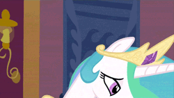 Size: 500x281 | Tagged: suggestive, derpibooru import, edit, edited screencap, screencap, princess celestia, alicorn, pony, the crystal empire, animated, bust, crown, crystal empire, drawthread, drool, drool string, female, gif, implied blowjob, implied oral, implied sex, jewelry, mare, regalia, request, solo, surprised