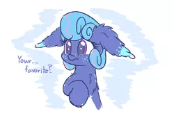 Size: 1500x1000 | Tagged: safe, artist:heir-of-rick, derpibooru import, oc, oc:sapphire lollipop, unofficial characters only, earth pony, pony, abstract background, bust, chest fluff, crying, dialogue, ear fluff, female, floppy ears, impossibly large ears, mare, solo, tears of joy, teary eyes