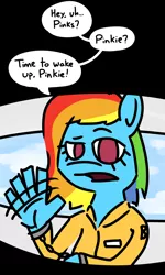 Size: 1200x2000 | Tagged: anthro, artist:chumguzzle, comic, comic:our side of the sky, cuffs, derpibooru import, prisoner rd, rainbow dash, safe