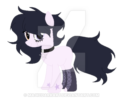 Size: 400x319 | Tagged: safe, artist:magicdarkart, derpibooru import, oc, oc:hela, earth pony, pony, boots, choker, female, mare, obtrusive watermark, shoes, simple background, solo, transparent background, watermark