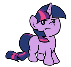 Size: 727x679 | Tagged: safe, artist:bennimarru, derpibooru import, twilight sparkle, pony, unicorn, :t, angry, female, filly, foal, simple background, solo, white background, young, younger
