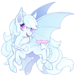 Size: 500x500 | Tagged: safe, artist:tsurime, derpibooru import, oc, unofficial characters only, bat pony, simple background, solo, transparent background