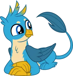 Size: 5756x6000 | Tagged: safe, artist:chainchomp2, derpibooru import, gallus, gryphon, school daze, absurd resolution, catbird, crossed arms, cute, gallabetes, griffons doing cat things, lounging, male, paws, prone, simple background, smiling, solo, .svg available, transparent background, vector