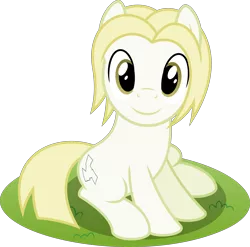 Size: 6472x6400 | Tagged: safe, artist:parclytaxel, derpibooru import, part of a set, oc, oc:doctor duff, unofficial characters only, earth pony, pony, .svg available, absurd resolution, commission, cute, grass, looking at you, male, ocbetes, simple background, sitting, smiling, solo, stallion, transparent background, vector