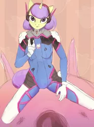 Size: 1737x2345 | Tagged: anthro, artist:php53, clothes, commission, cosplay, costume, dead source, derpibooru import, d.va, female, oc, overwatch, safe, ych result