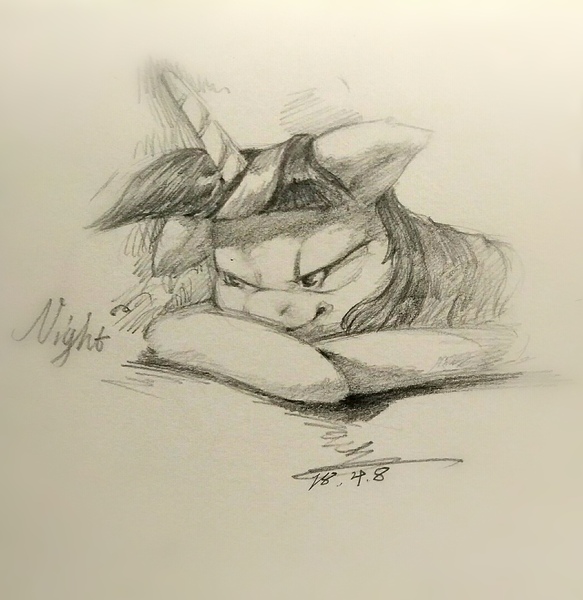 Size: 2104x2166 | Tagged: safe, artist:angusdra, derpibooru import, twilight sparkle, pony, female, floppy ears, grayscale, mare, monochrome, nap, prone, simple background, sleeping, smiling, solo, traditional art