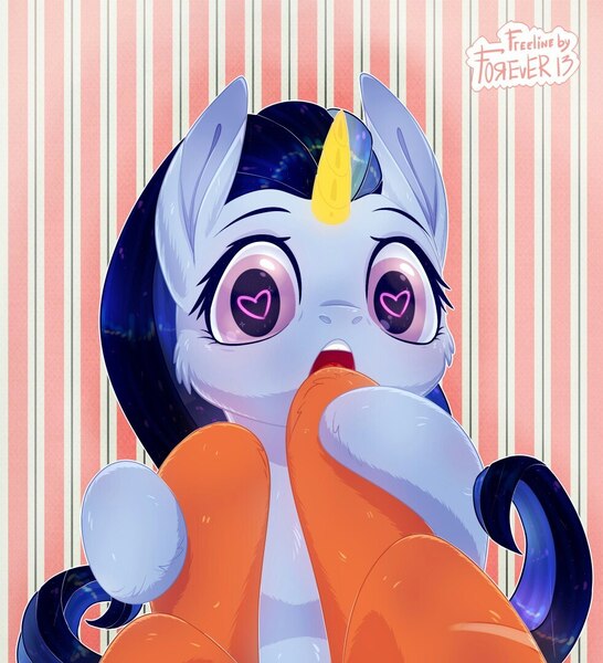 Size: 982x1080 | Tagged: suggestive, artist:f0rever13, derpibooru import, oc, oc:alexandra, unnamed oc, unofficial characters only, unicorn, cute, female, fetish, free to use, heart eyes, hoof fetish, hoof licking, hoof polish, hooves, lesbian, licking, long hair, long mane, looking at you, love, oc x oc, open mouth, rcf community, shipping, wingding eyes