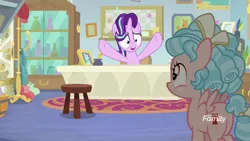 Size: 1920x1080 | Tagged: butt, cozy glow, cozy glutes, derpibooru import, discovery family logo, female, filly, foal, marks for effort, plot, safe, screencap, starlight glimmer