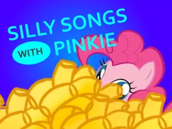 Size: 800x600 | Tagged: artist needed, cheese, derpibooru import, edit, food, macaroni, macaroni and cheese, pasta, pinkie pie, safe, silly songs, silly songs with pinkie, stock vector, veggietales